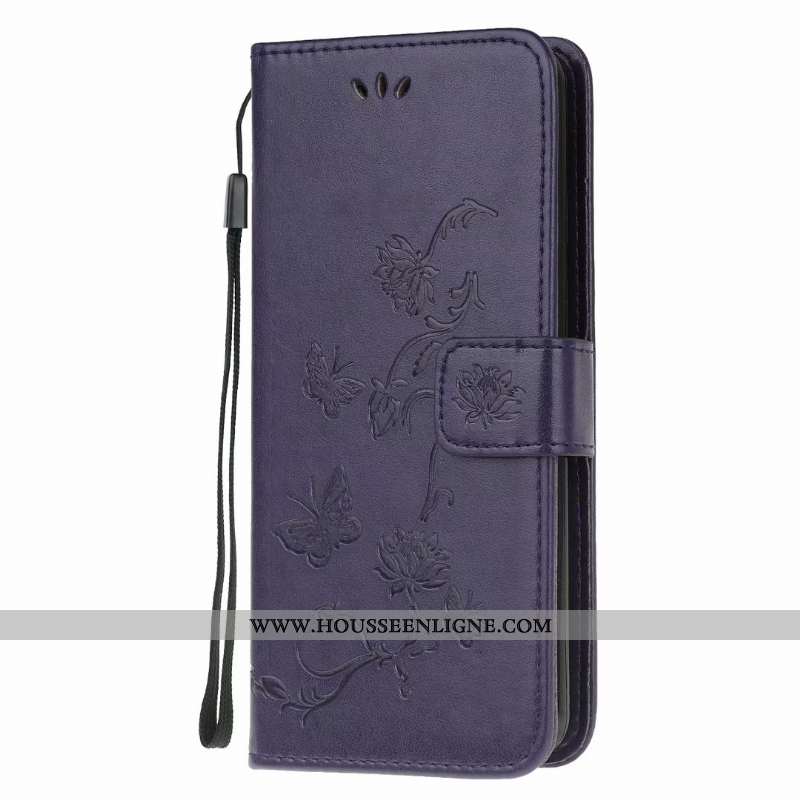 Étui Huawei Y5p Cuir Fluide Doux Incassable Papillon Rose Coque