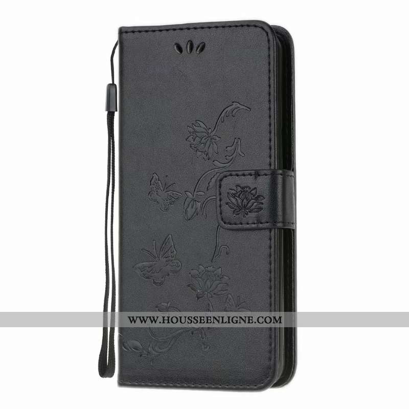 Étui Huawei Y5p Cuir Fluide Doux Incassable Papillon Rose Coque