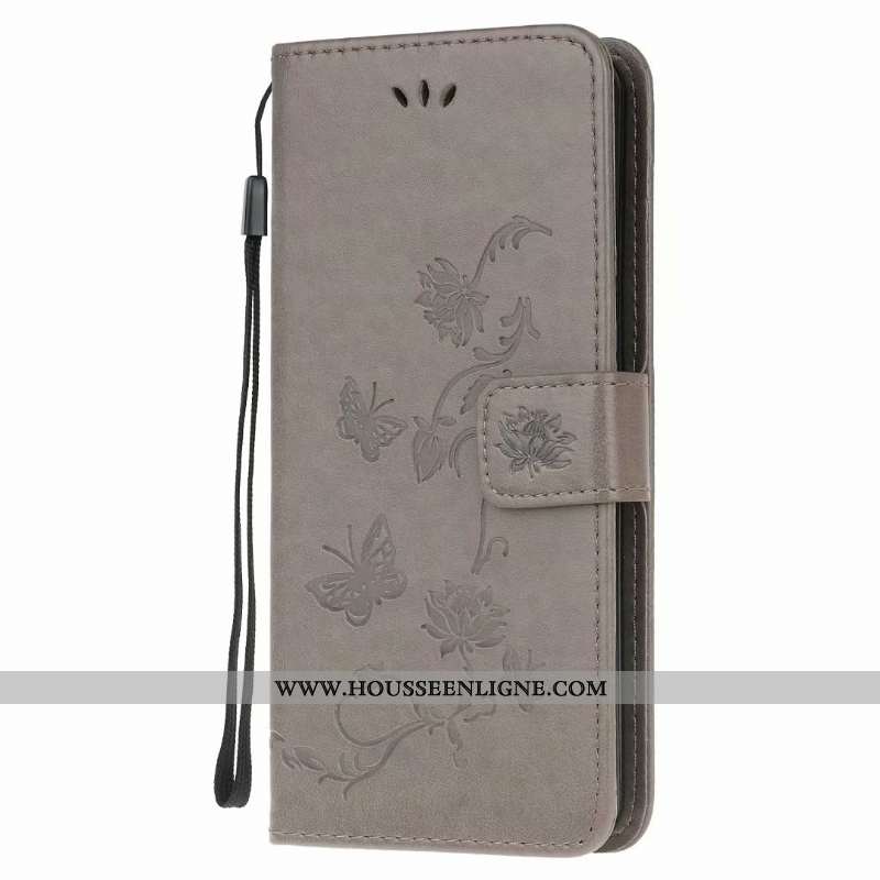 Étui Huawei Y5p Cuir Fluide Doux Incassable Papillon Rose Coque