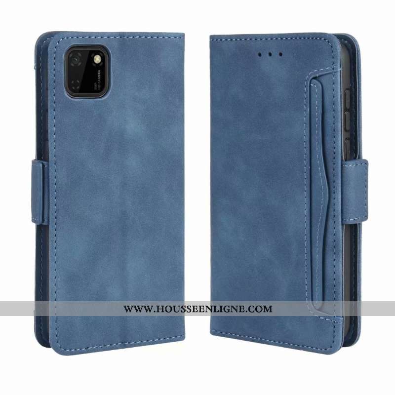 Étui Huawei Y5p Cuir Fluide Doux Téléphone Portable Housse Coque Tout Compris Noir