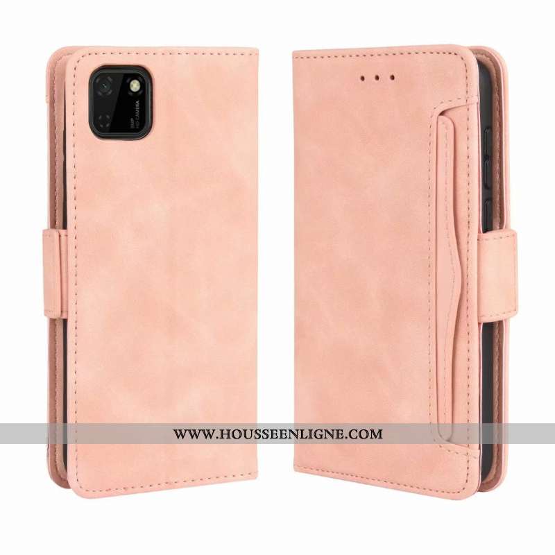 Étui Huawei Y5p Cuir Fluide Doux Téléphone Portable Housse Coque Tout Compris Noir