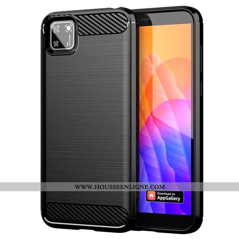 Étui Huawei Y5p Fluide Doux Silicone Téléphone Portable Protection Rouge Soie