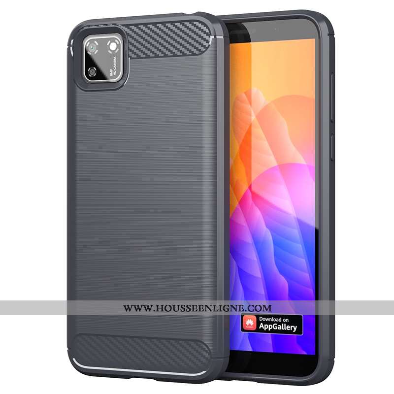 Étui Huawei Y5p Fluide Doux Silicone Téléphone Portable Protection Rouge Soie