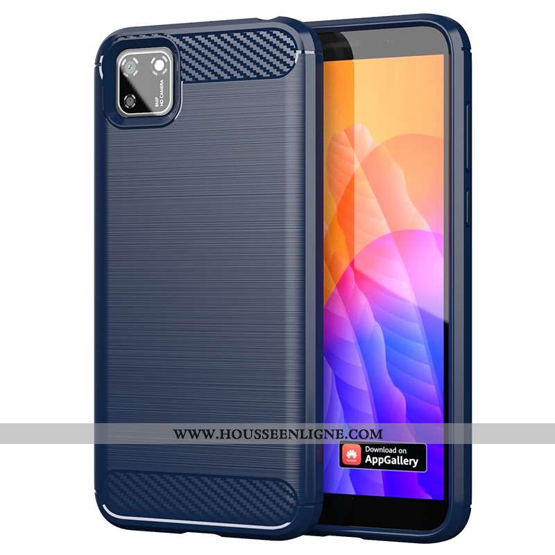 Étui Huawei Y5p Fluide Doux Silicone Téléphone Portable Protection Rouge Soie