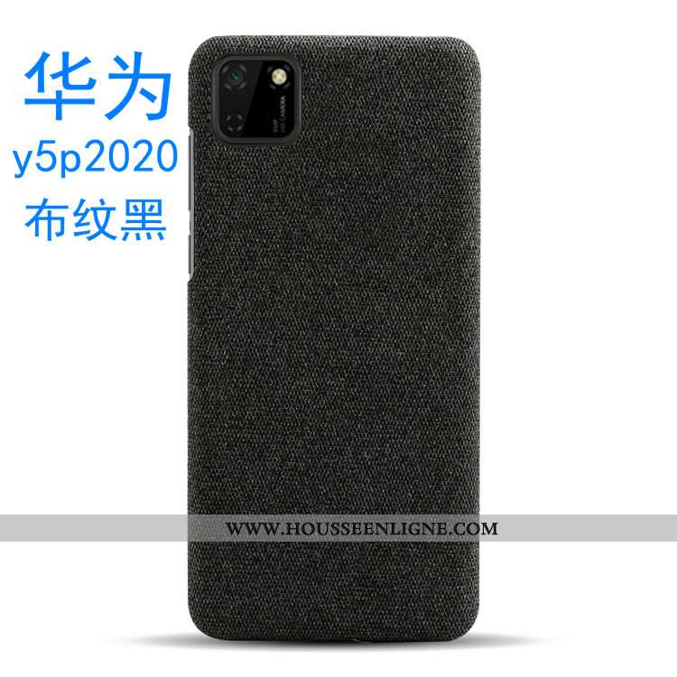 Étui Huawei Y5p Légère Modèle Fleurie Tissu Légères Gris Coque Tendance