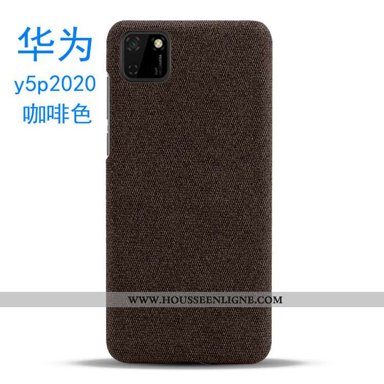 Étui Huawei Y5p Légère Modèle Fleurie Tissu Légères Gris Coque Tendance