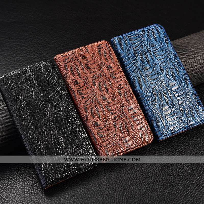 Étui Huawei Y5p Modèle Fleurie Protection Cuir Véritable Housse Téléphone Portable Incassable Marron