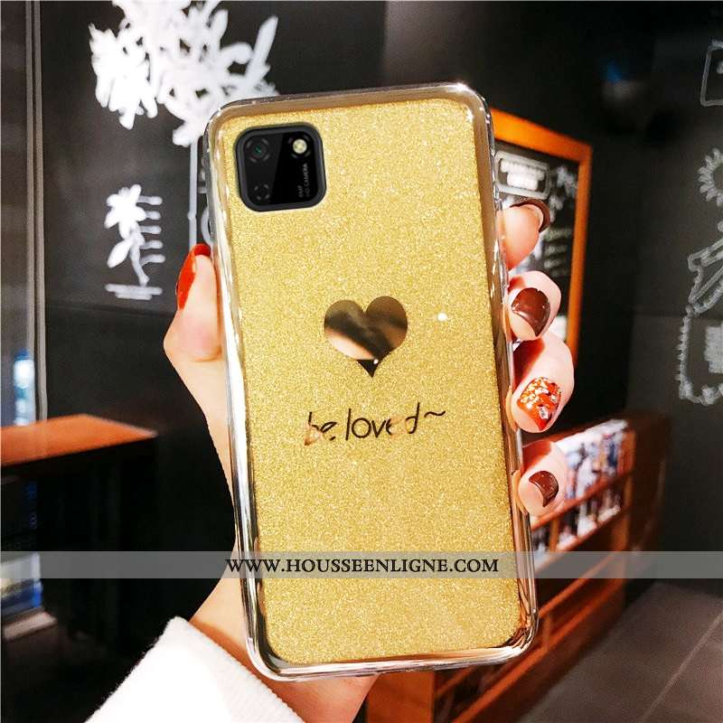 Étui Huawei Y5p Protection Mode Rose Vert Placage Amour Verte
