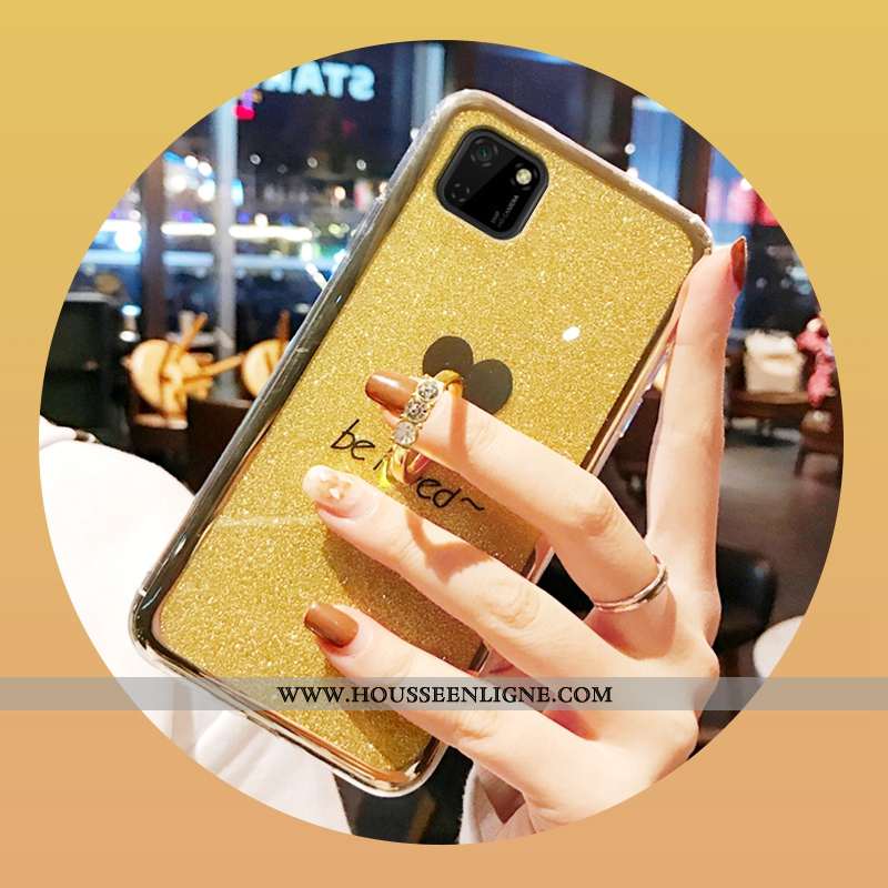 Étui Huawei Y5p Protection Mode Rose Vert Placage Amour Verte
