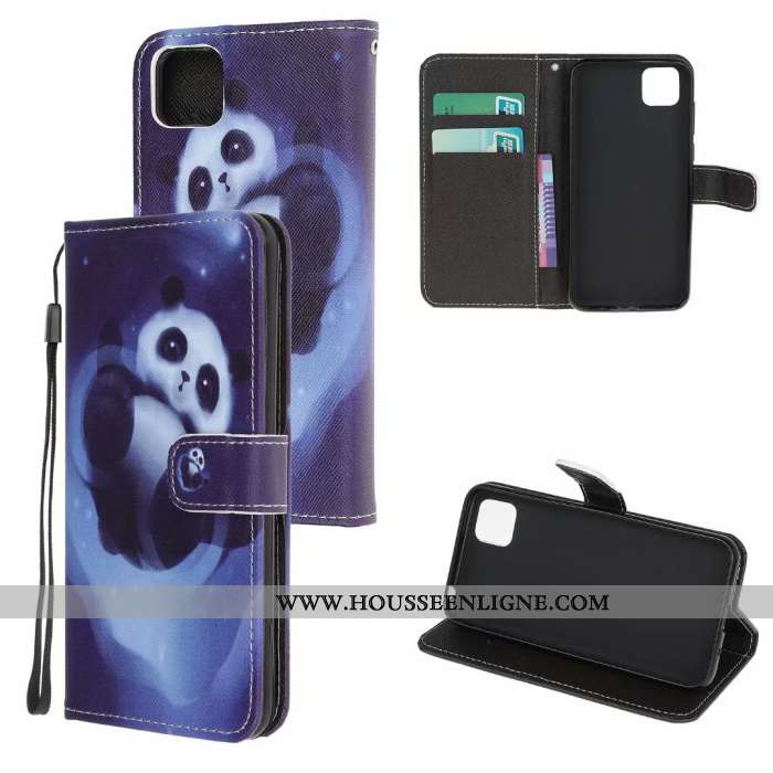 Étui Huawei Y5p Protection Personnalité Dessin Animé Téléphone Portable Tout Compris Housse Violet