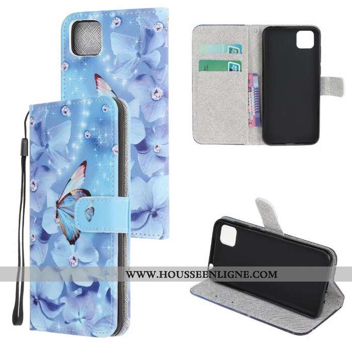 Étui Huawei Y5p Protection Personnalité Dessin Animé Téléphone Portable Tout Compris Housse Violet