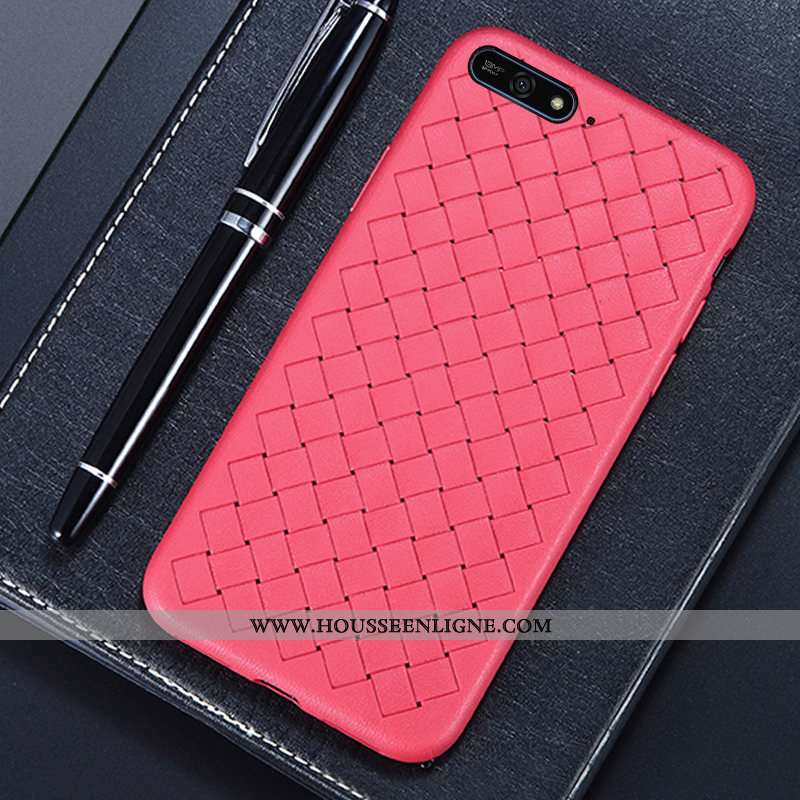 Étui Huawei Y6 2020 Créatif Modèle Fleurie Téléphone Portable Tissage 2020 Coque Incassable Bleu Fon