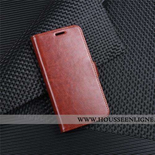 Étui Huawei Y6 2020 Cuir Portefeuille Clamshell Coque Rouge Téléphone Portable Business
