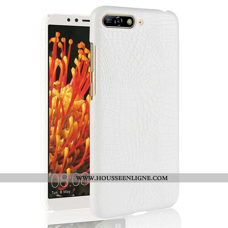 Étui Huawei Y6 2020 Modèle Fleurie Incassable Téléphone Portable Business 2020 Crocodile Coque Marro