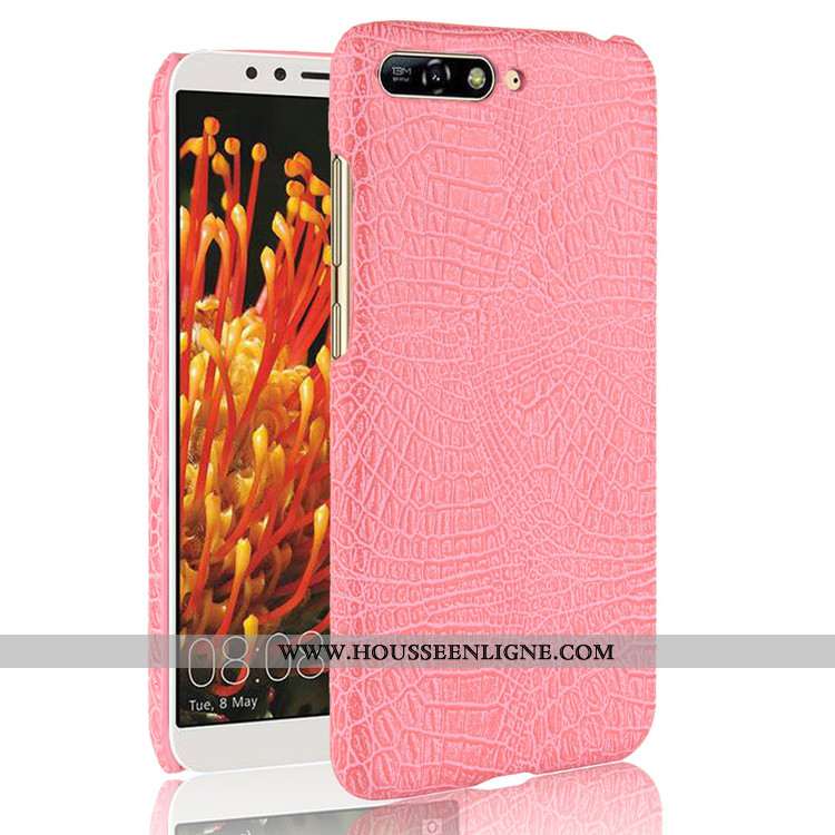 Étui Huawei Y6 2020 Modèle Fleurie Incassable Téléphone Portable Business 2020 Crocodile Coque Marro
