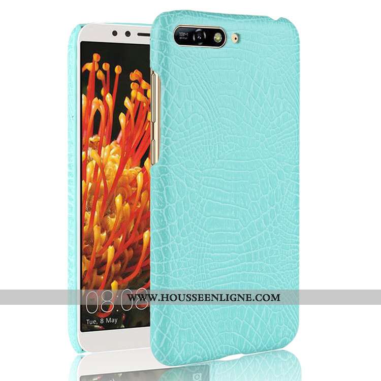 Étui Huawei Y6 2020 Modèle Fleurie Incassable Téléphone Portable Business 2020 Crocodile Coque Marro