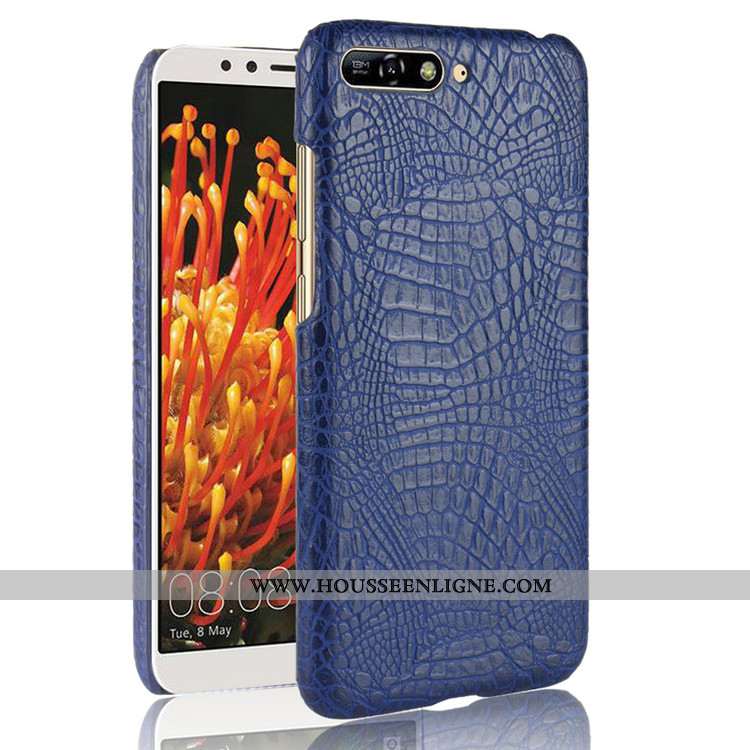 Étui Huawei Y6 2020 Modèle Fleurie Incassable Téléphone Portable Business 2020 Crocodile Coque Marro