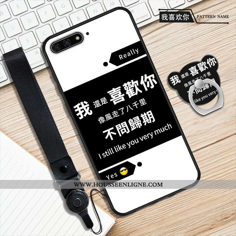 Étui Huawei Y6 2020 Ornements Suspendus Dessin Animé 2020 Protection Téléphone Portable Tendance Ble