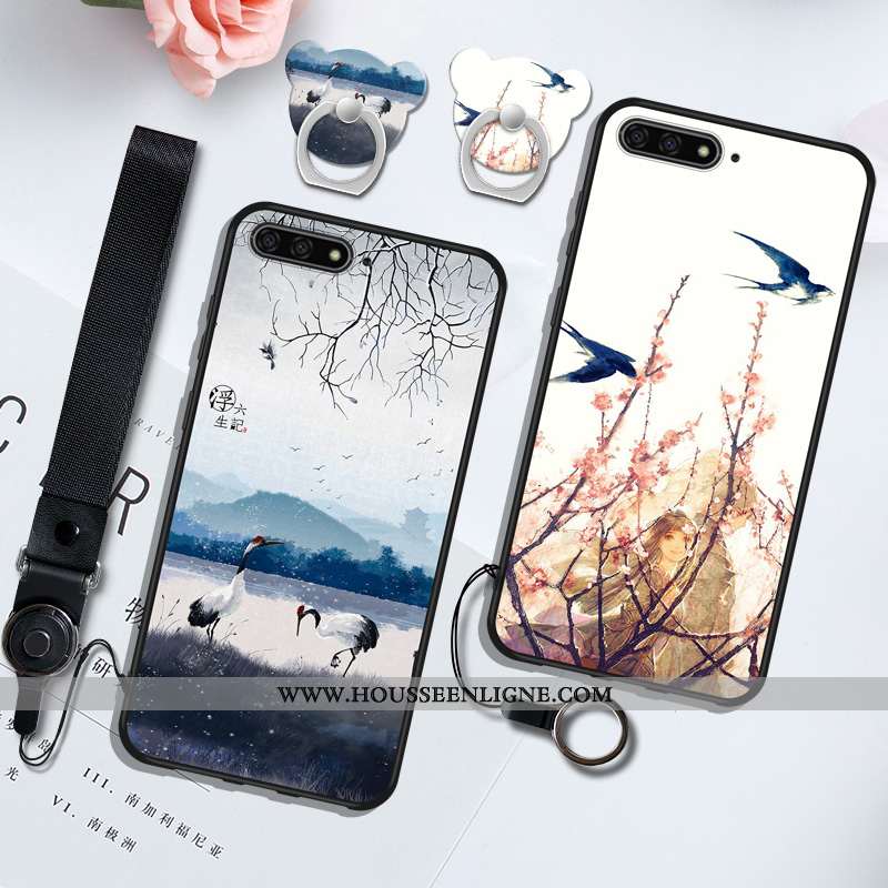 Étui Huawei Y6 2020 Ornements Suspendus Dessin Animé 2020 Protection Téléphone Portable Tendance Ble