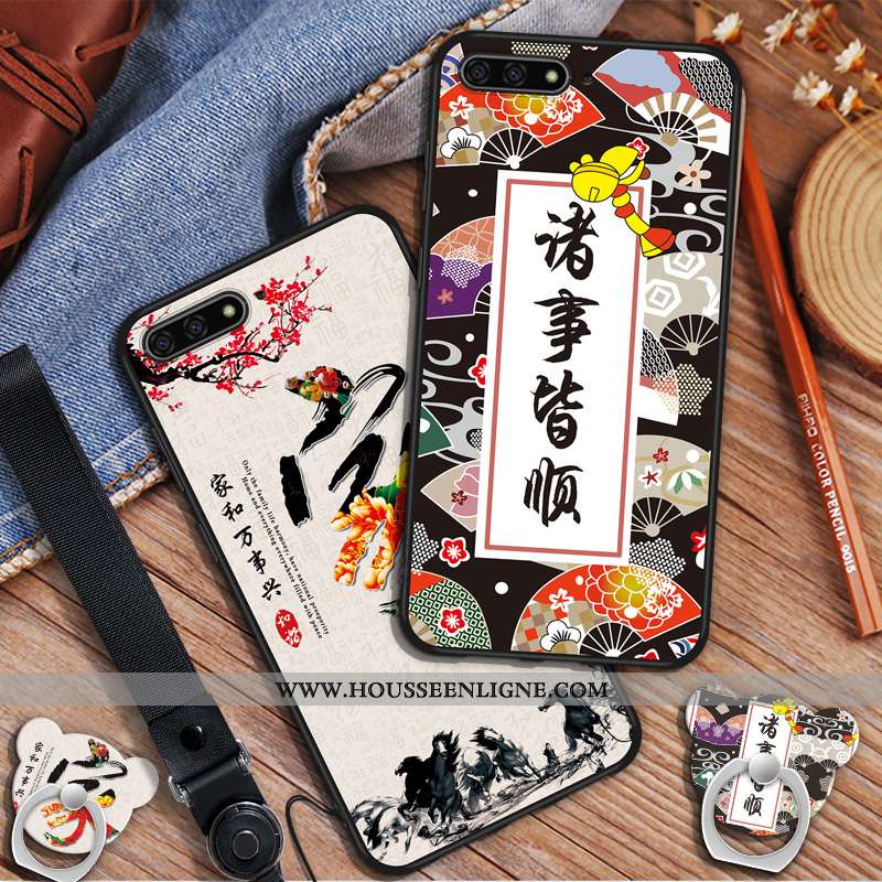 Étui Huawei Y6 2020 Ornements Suspendus Dessin Animé 2020 Protection Téléphone Portable Tendance Ble