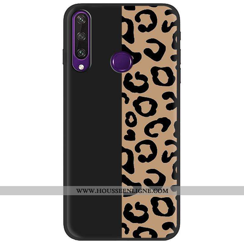 Étui Huawei Y6p Créatif Dessin Animé Peinture Vert Coque Délavé En Daim Verte