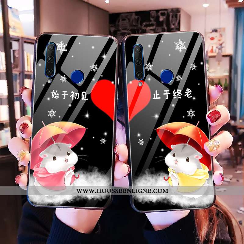 Étui Huawei Y6p Créatif Mode Délavé En Daim Net Rouge Personnalité Nouveau Coque Noir