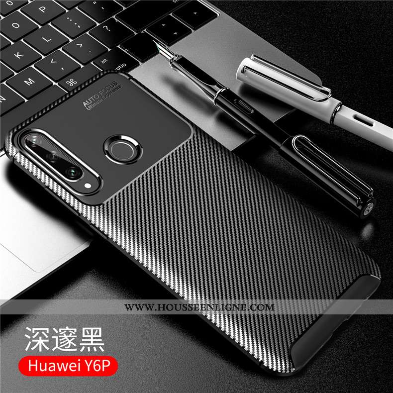 Étui Huawei Y6p Fluide Doux Silicone Protection Tendance Nouveau Tout Compris Refroidissement Marron