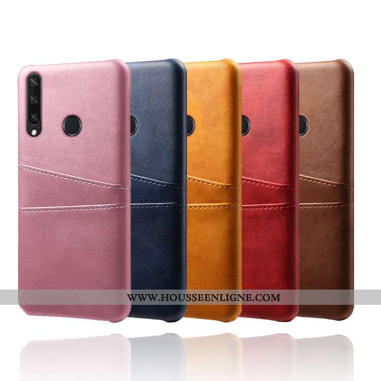 Étui Huawei Y6p Légère Cuir Téléphone Portable Coque Noir Carte