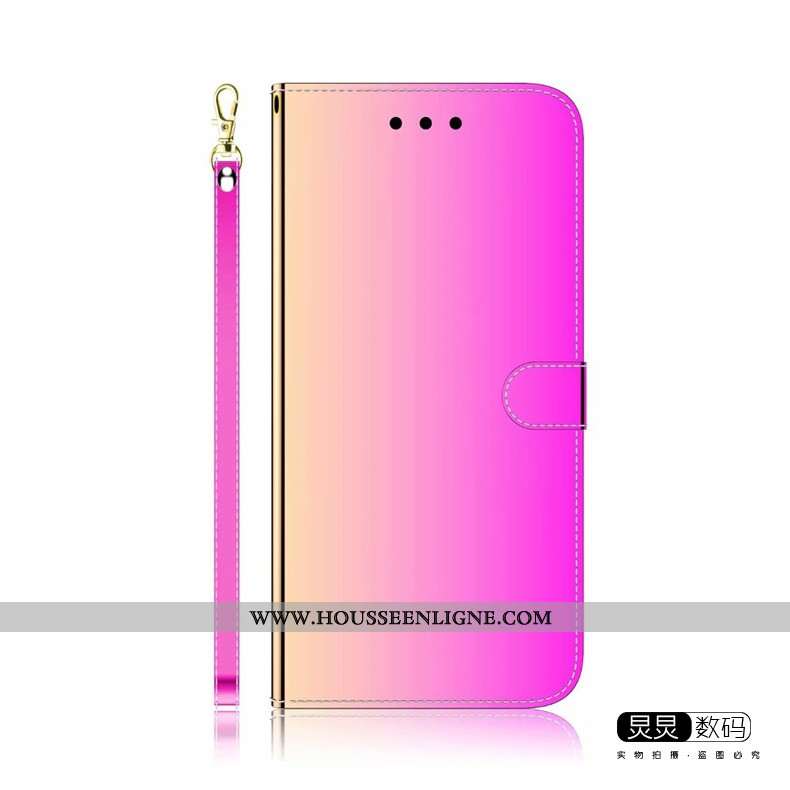 Étui Huawei Y6p Protection Personnalité Téléphone Portable Miroir Luxe Violet Coque