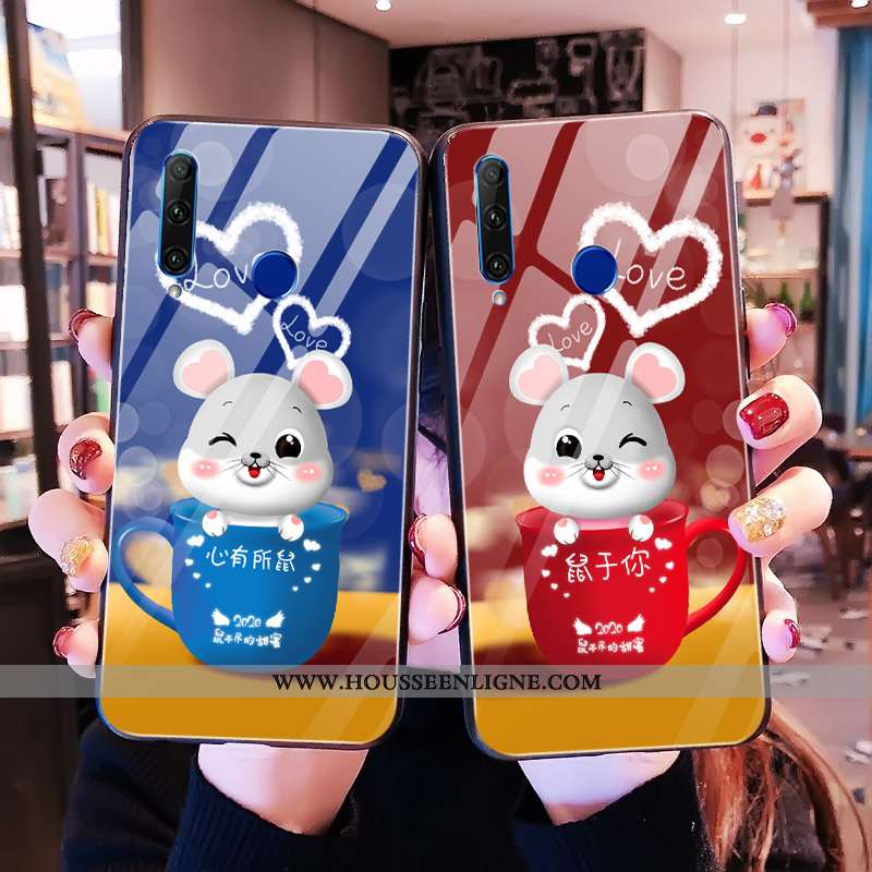 Étui Huawei Y6p Tendance Protection Simple Téléphone Portable Petit Incassable Rouge