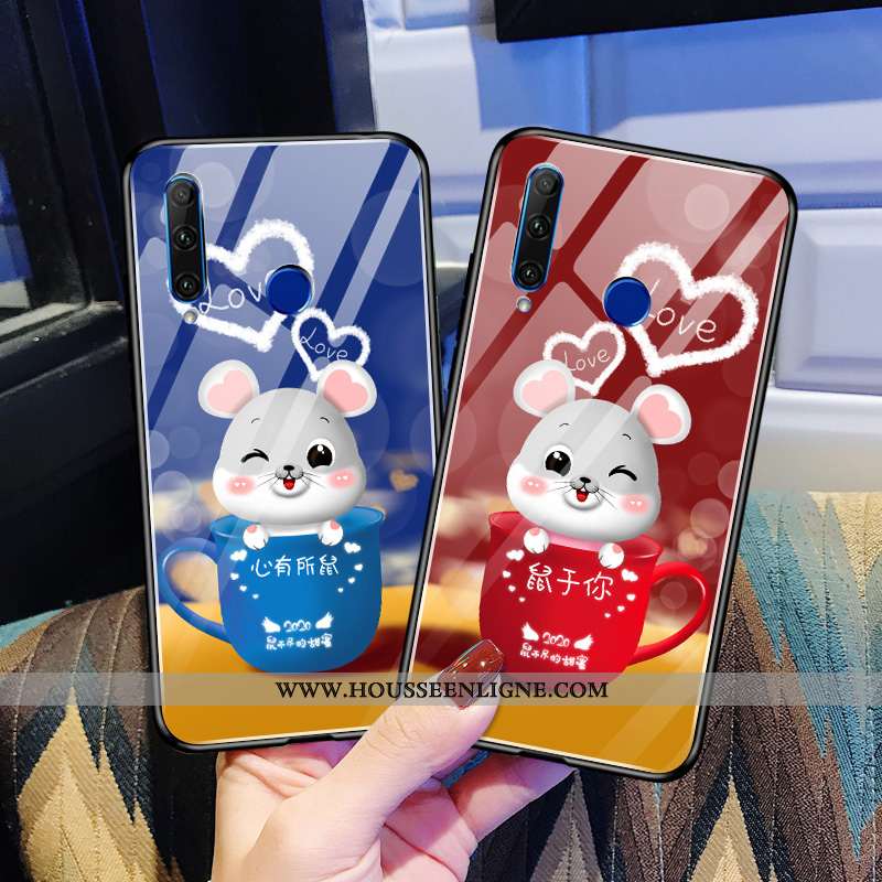 Étui Huawei Y6p Tendance Protection Simple Téléphone Portable Petit Incassable Rouge