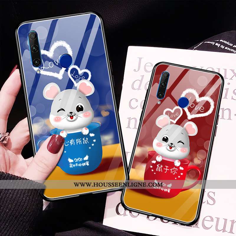 Étui Huawei Y6p Tendance Protection Simple Téléphone Portable Petit Incassable Rouge