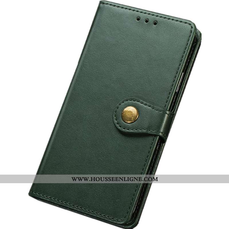 Étui Huawei Y6p Vintage Portefeuille Carte Cuir Net Rouge Protection Tout Compris Verte