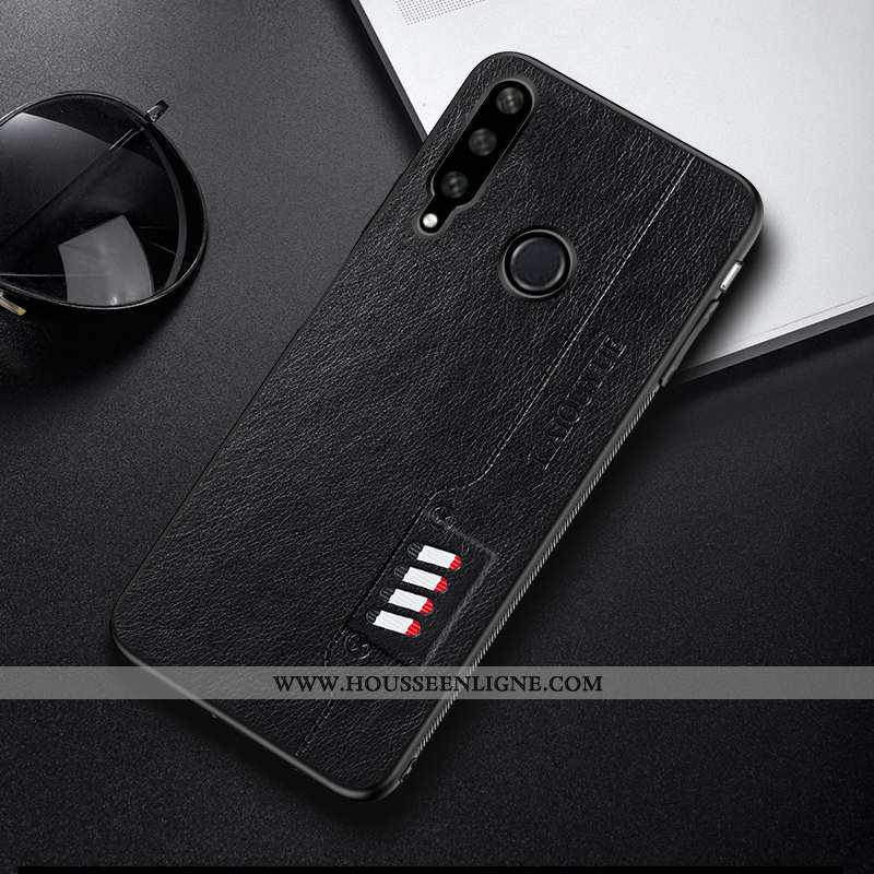 Étui Huawei Y6p Vintage Tendance Mode Simple Coque Net Rouge Téléphone Portable Verte