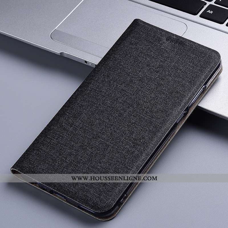 Étui Huawei Y7 2020 Cuir Protection Lin 2020 Tout Compris Noir Coque