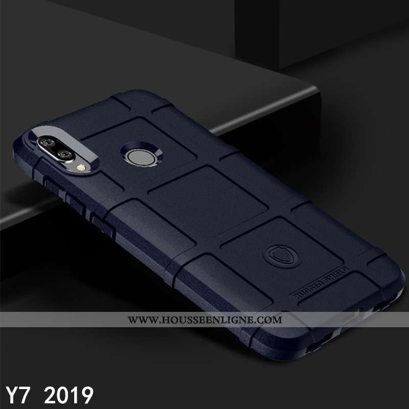 Étui Huawei Y7 2020 Modèle Fleurie Protection Tout Compris Créatif Antidérapant 2020 Noir