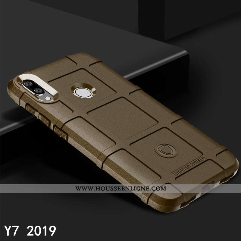 Étui Huawei Y7 2020 Modèle Fleurie Protection Tout Compris Créatif Antidérapant 2020 Noir