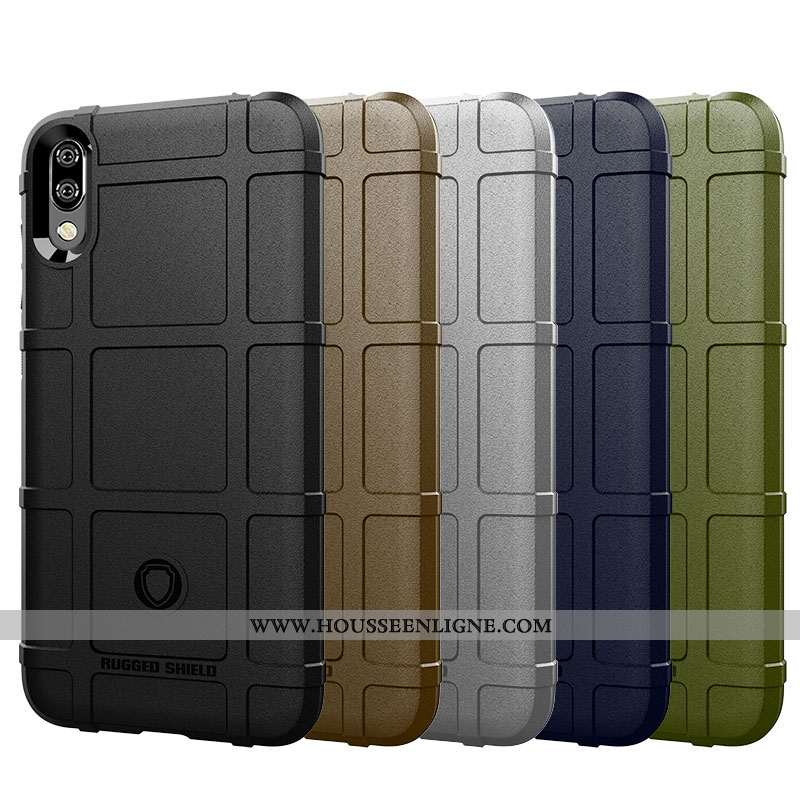 Étui Huawei Y7 2020 Modèle Fleurie Protection Tout Compris Créatif Antidérapant 2020 Noir