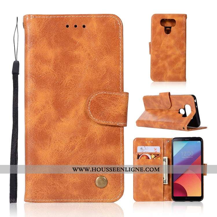 Étui Lg G6 Cuir Protection Coque Gris Clamshell Téléphone Portable