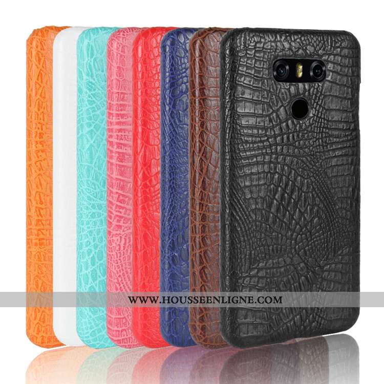 Étui Lg G6 Modèle Fleurie Protection Noir Téléphone Portable Coque Couvercle Arrière
