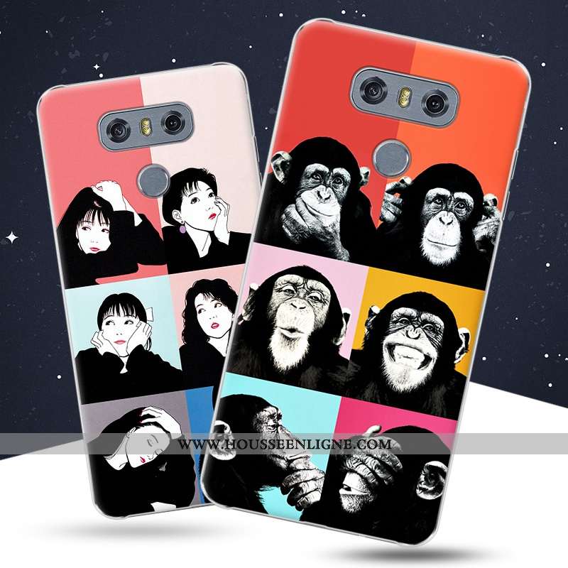 Étui Lg G6 Protection Créatif Coque Téléphone Portable Amoureux Rouge Difficile