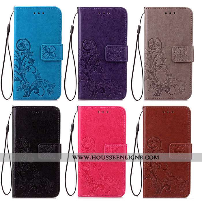 Étui Lg G6 Protection Cuir Coque Téléphone Portable Clamshell Gris