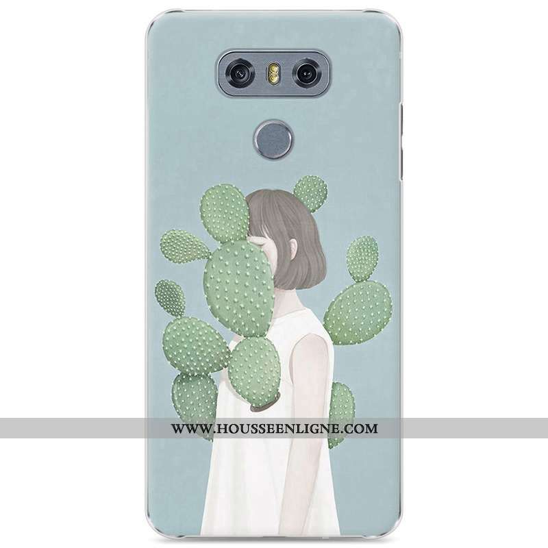 Étui Lg G6 Protection Incassable Art Peinture Bleu Téléphone Portable Frais