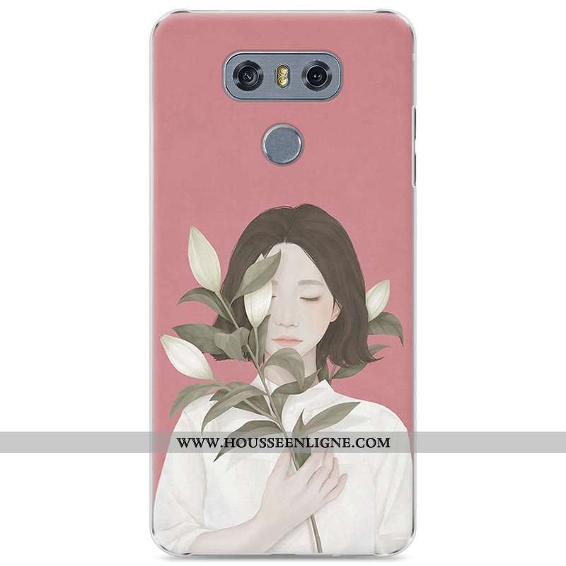Étui Lg G6 Protection Incassable Art Peinture Bleu Téléphone Portable Frais