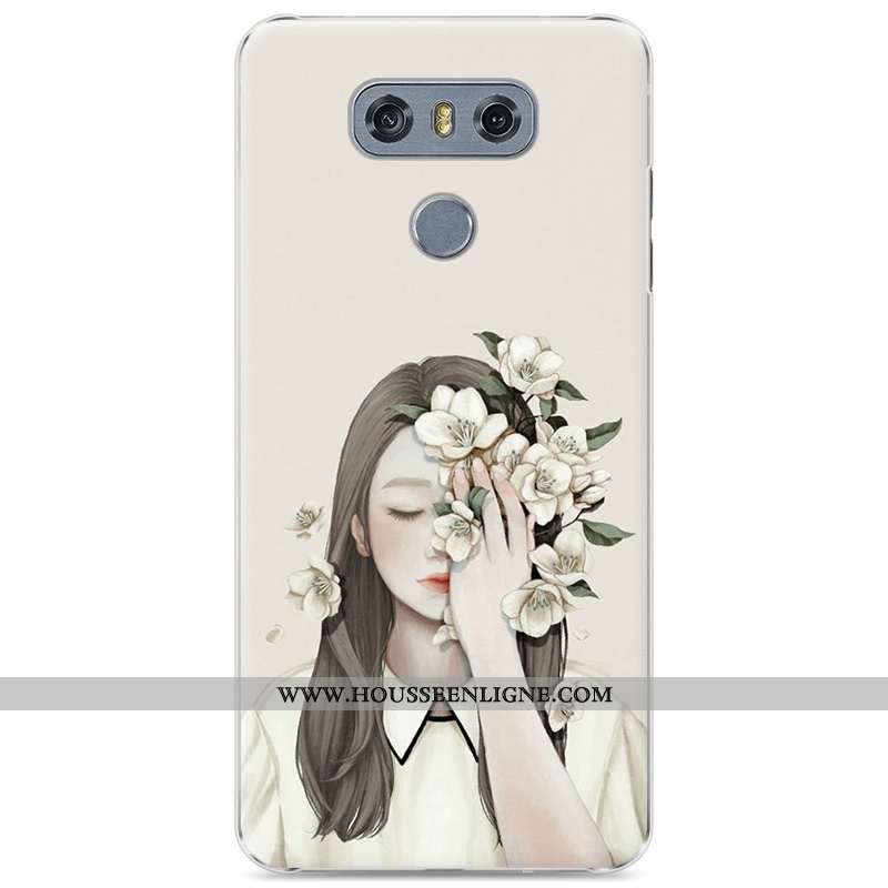 Étui Lg G6 Protection Incassable Art Peinture Bleu Téléphone Portable Frais