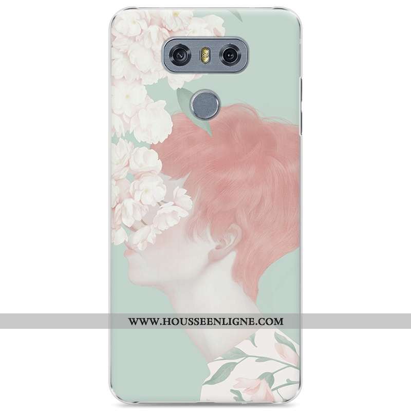 Étui Lg G6 Protection Incassable Art Peinture Bleu Téléphone Portable Frais