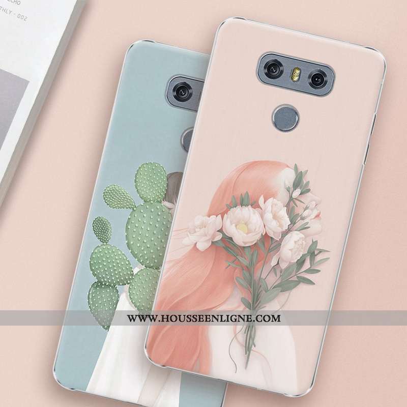 Étui Lg G6 Protection Incassable Art Peinture Bleu Téléphone Portable Frais