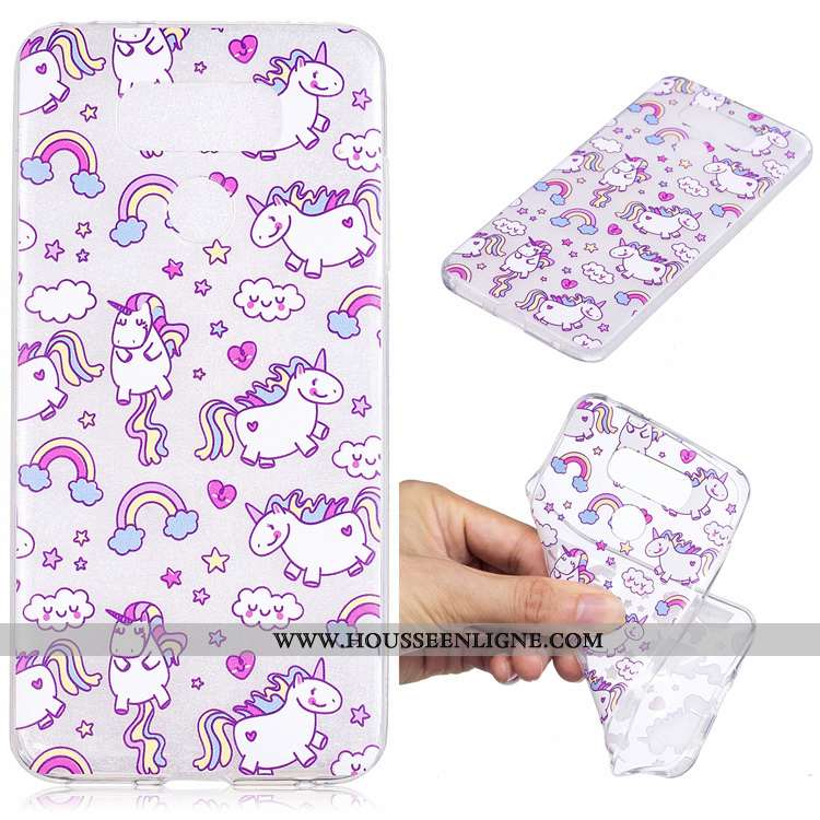 Étui Lg G6 Silicone Protection Dessin Animé Téléphone Portable Vert Tendance Verte