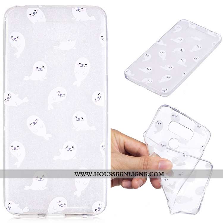 Étui Lg G6 Silicone Protection Dessin Animé Téléphone Portable Vert Tendance Verte