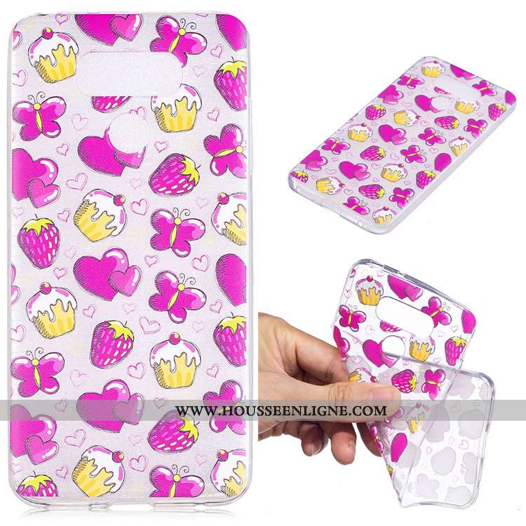 Étui Lg G6 Silicone Protection Dessin Animé Téléphone Portable Vert Tendance Verte